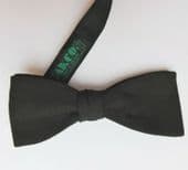 Black pique Akco bow tie vintage mens formal wear made in England 1970s funeral